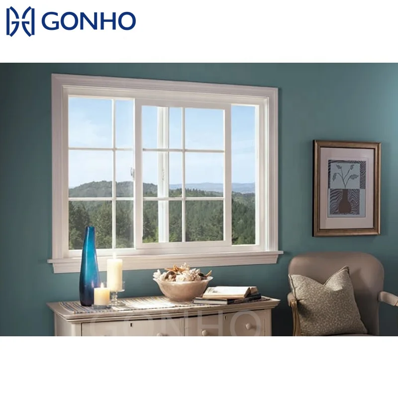 Sliding Window With Mosquito Net Security Window Grill Metal Frame Aluminum Sliding Windows for House
