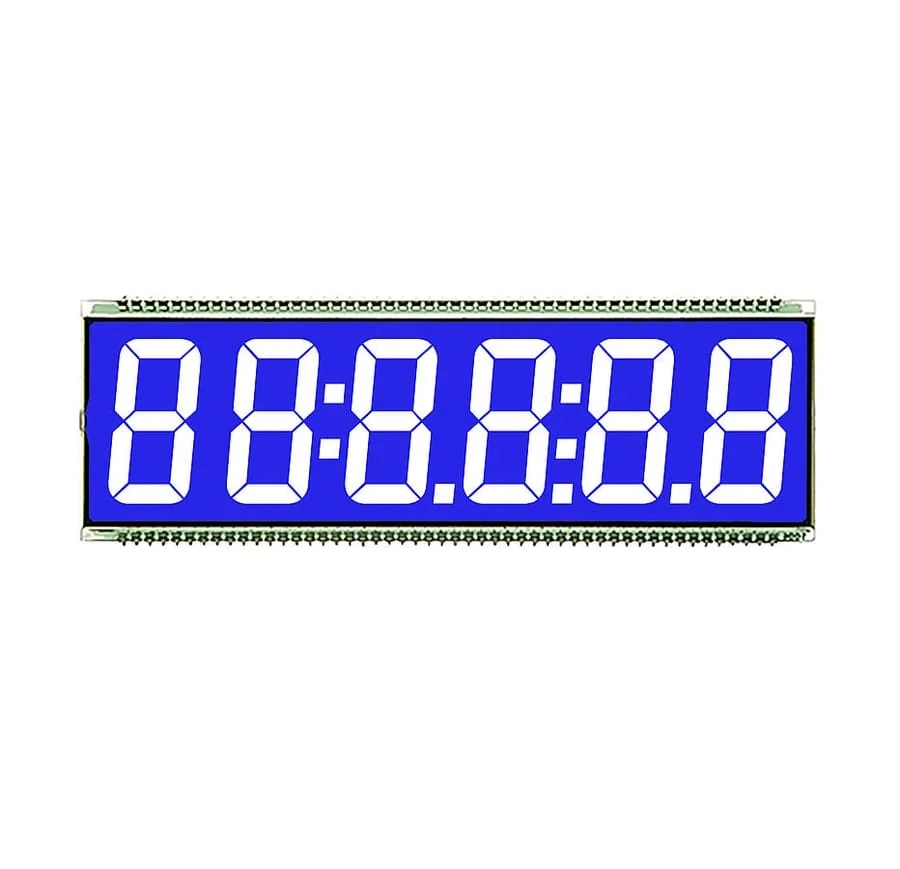 6 Digit LCD HTN Custom Display 7 Segment for Fuel Dispenser Display