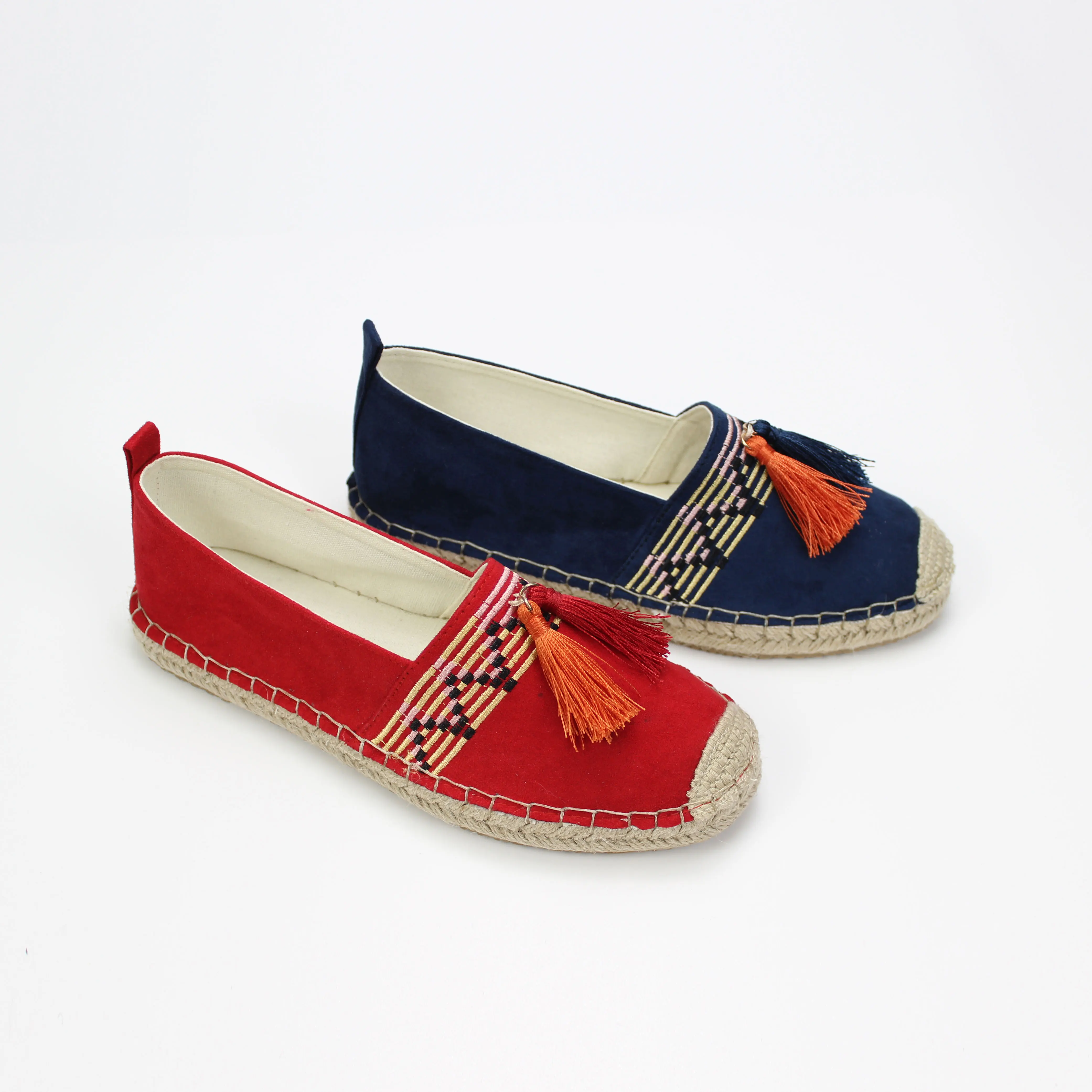 
upper microfiber casual woman TPR outsole woman shoewith tassels 