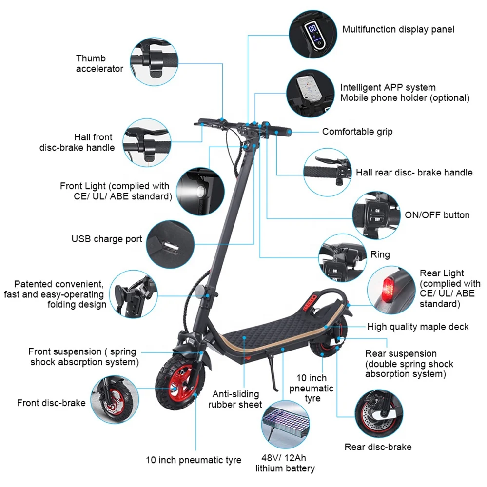 2014 foldable escooter New Design Model 500 Watt 10 Inch Moto fashion sport scooter foldable electric kick scooter
