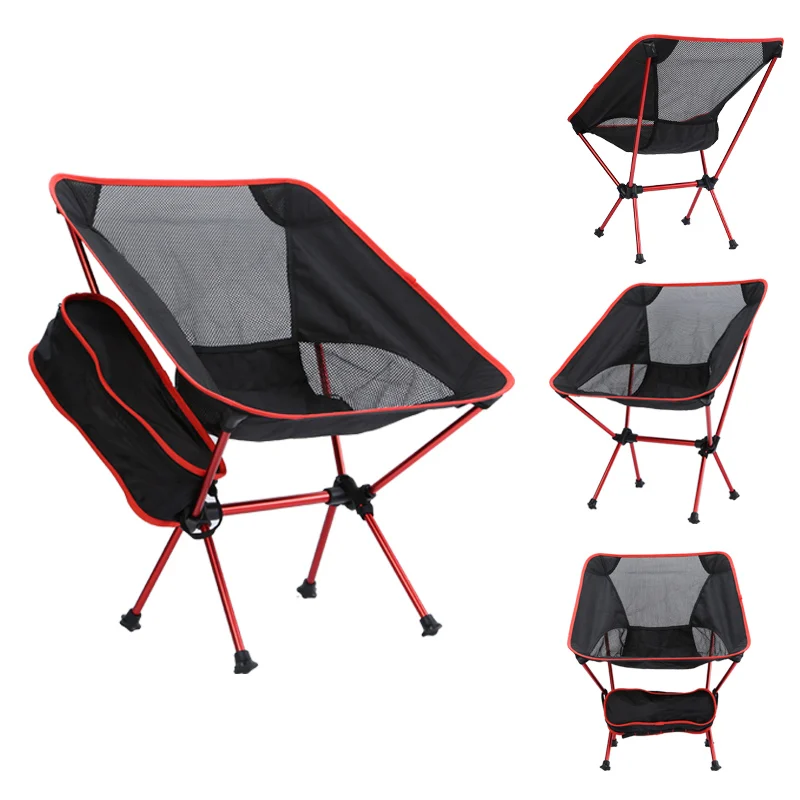 
Adults Factory Outdoor Portable Moon Folding Camping Chair 