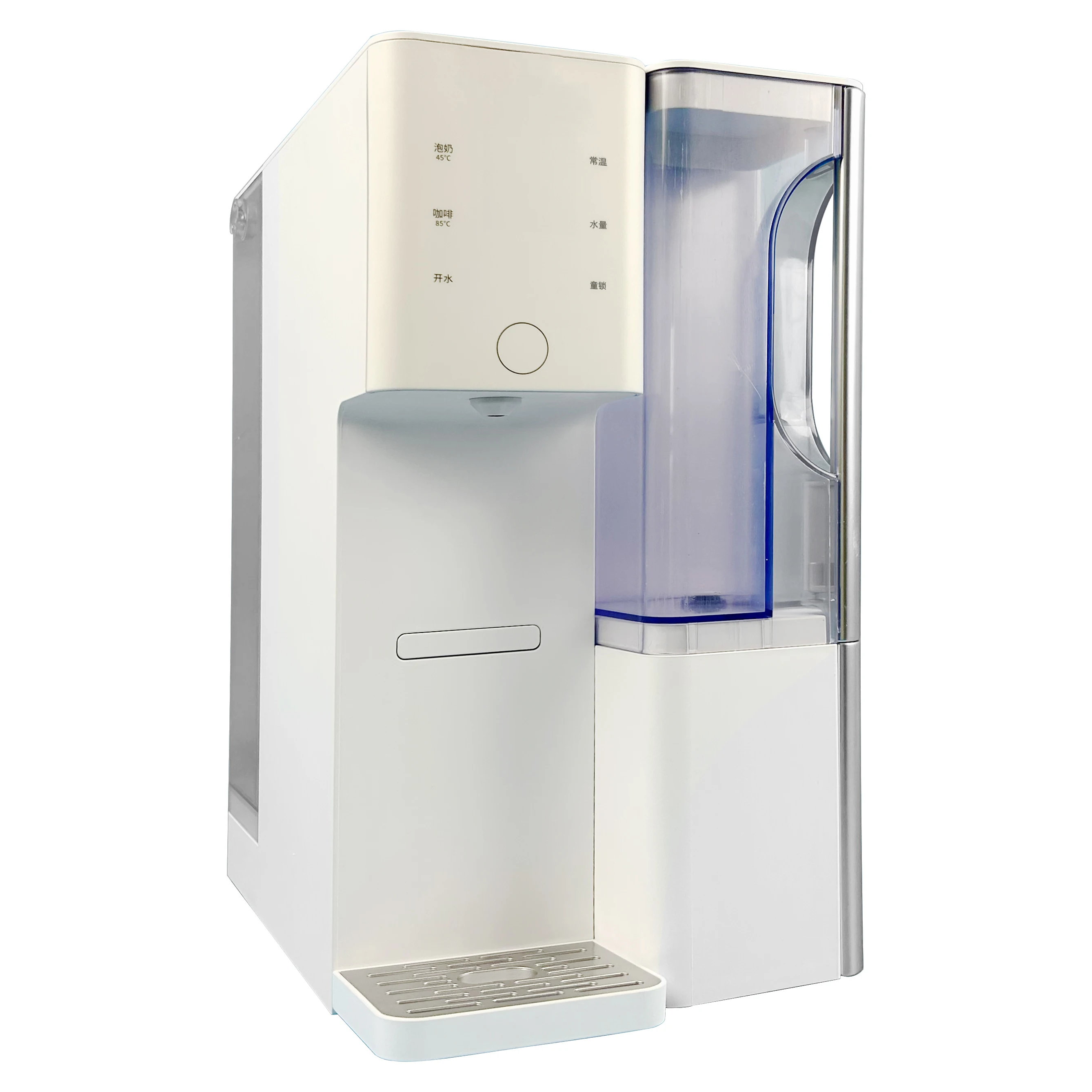 New Design Countertop Zero installation RO Reverse Osmosis Water Filter System Hot Water Dispenser Moveable Pure Water Tank