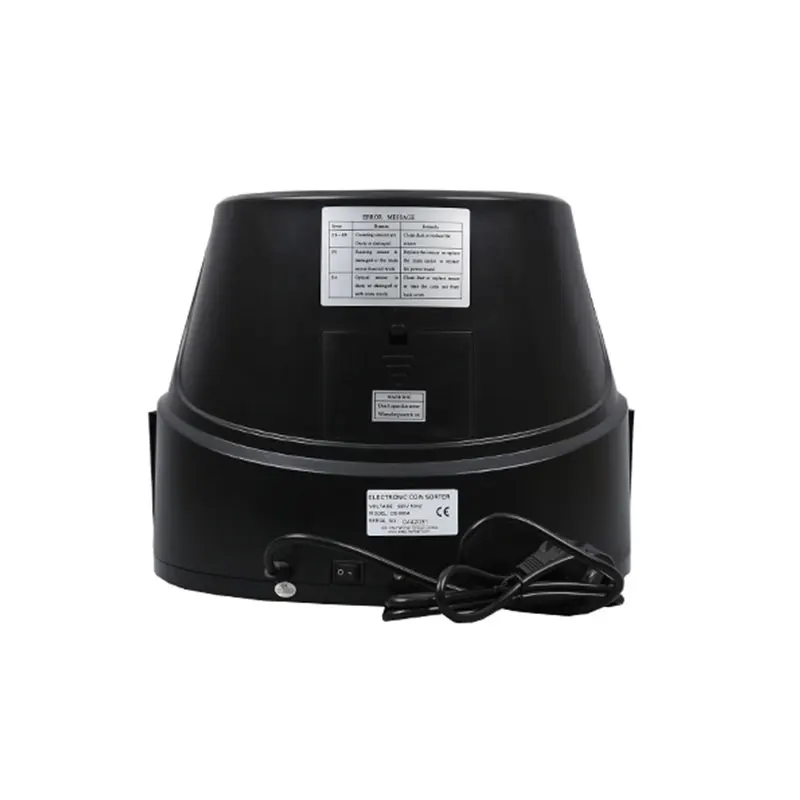 CS-5504-3 Портативный счетчик монет высокоскоростной цифровой электрический Сортировщик с высокой точностью сортировщик денег