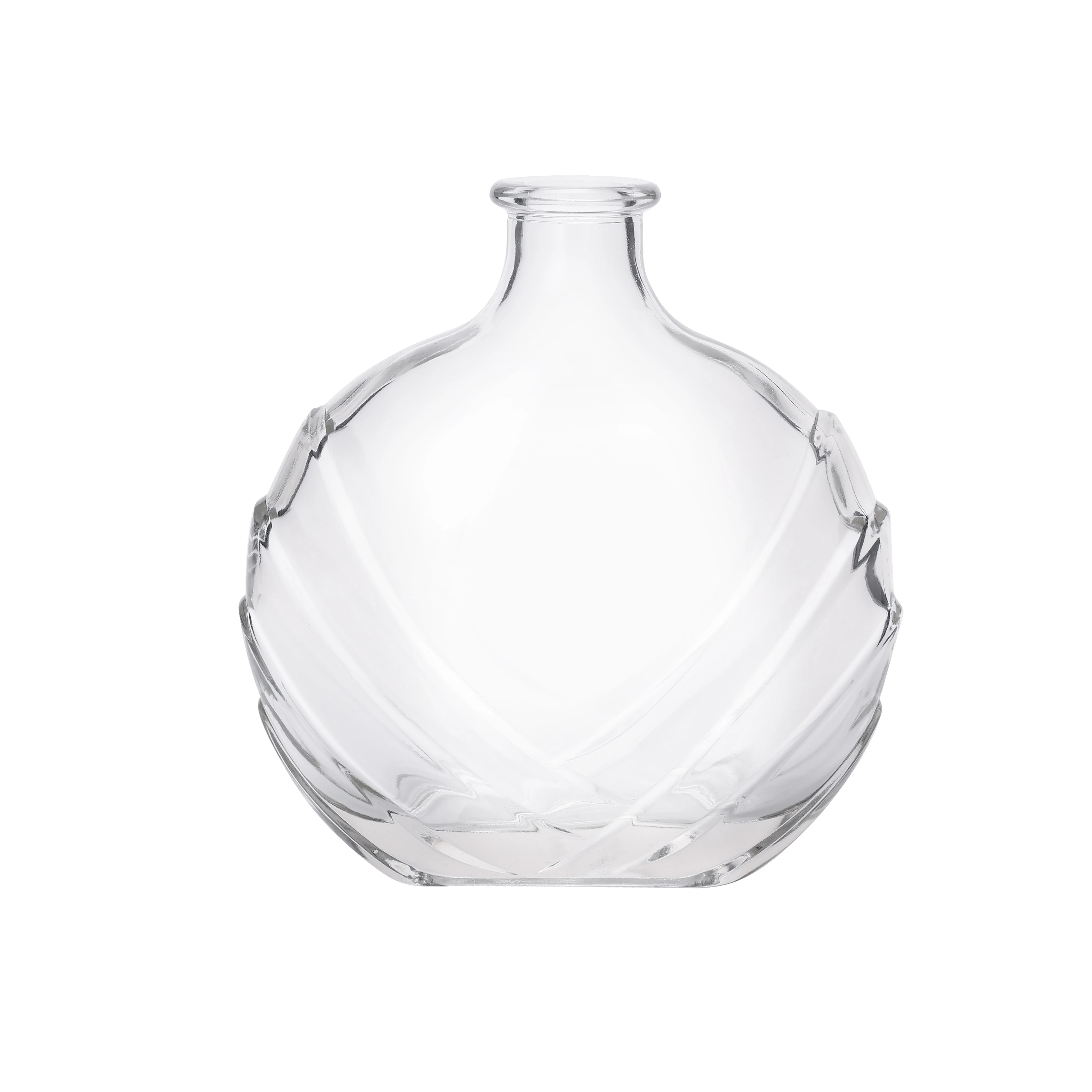 unique design Chinese manufacture alcohol bottle 750 ml glass gin bottle with stopper Rum Brandy Whiskey