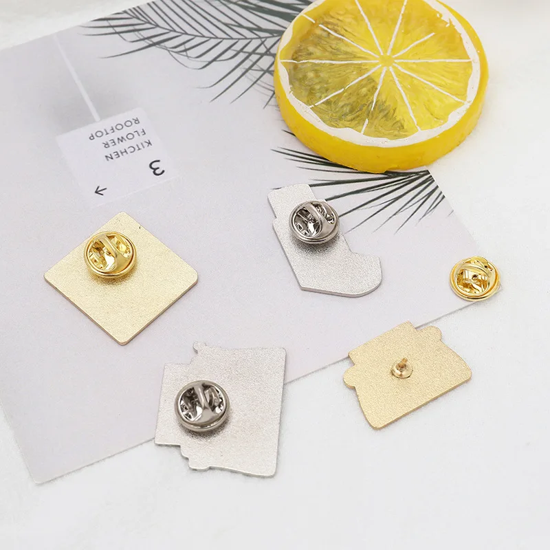 Retro Brooches Enamel Printer Fax Machine CD Record Memory Card USB Fash Disk Pins Clothes Bag Button Pin Badge