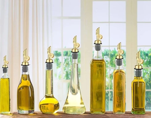 Bar Cocktail Whisky Drink Control Speed Spout Oil Bottle Aerator Rose Gold Black Stainless Steel Wine Pourer