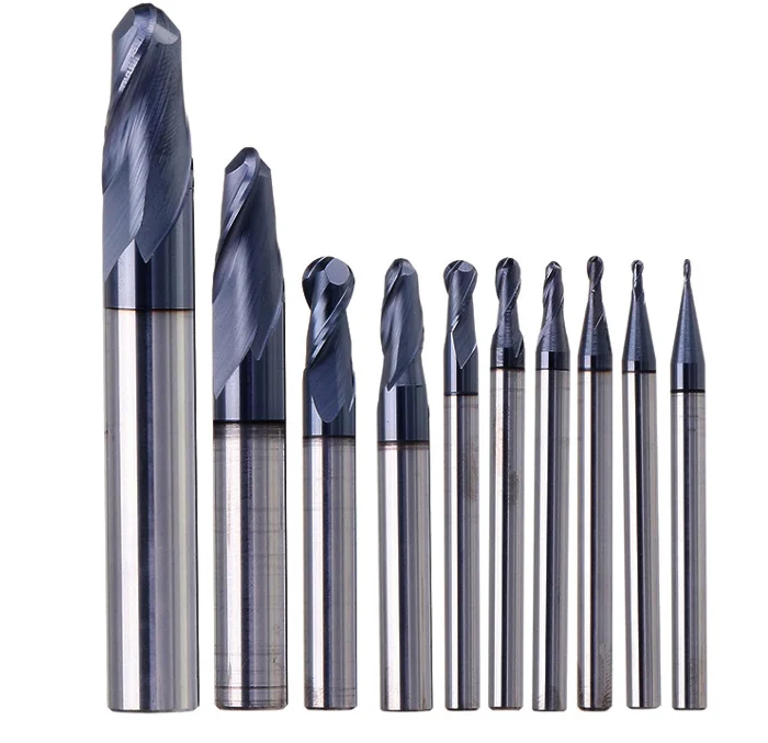 
HRC45*6mm Cylinder Ball End Cutter/Ball Head End Mill, Ssolid Carbide Bball Nose End Mill, Carbide End Milling Cutter. 