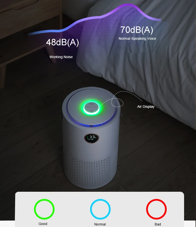 Rechargeable Air Purification luchtreiniger purificador de aire portatil Purifier Machine