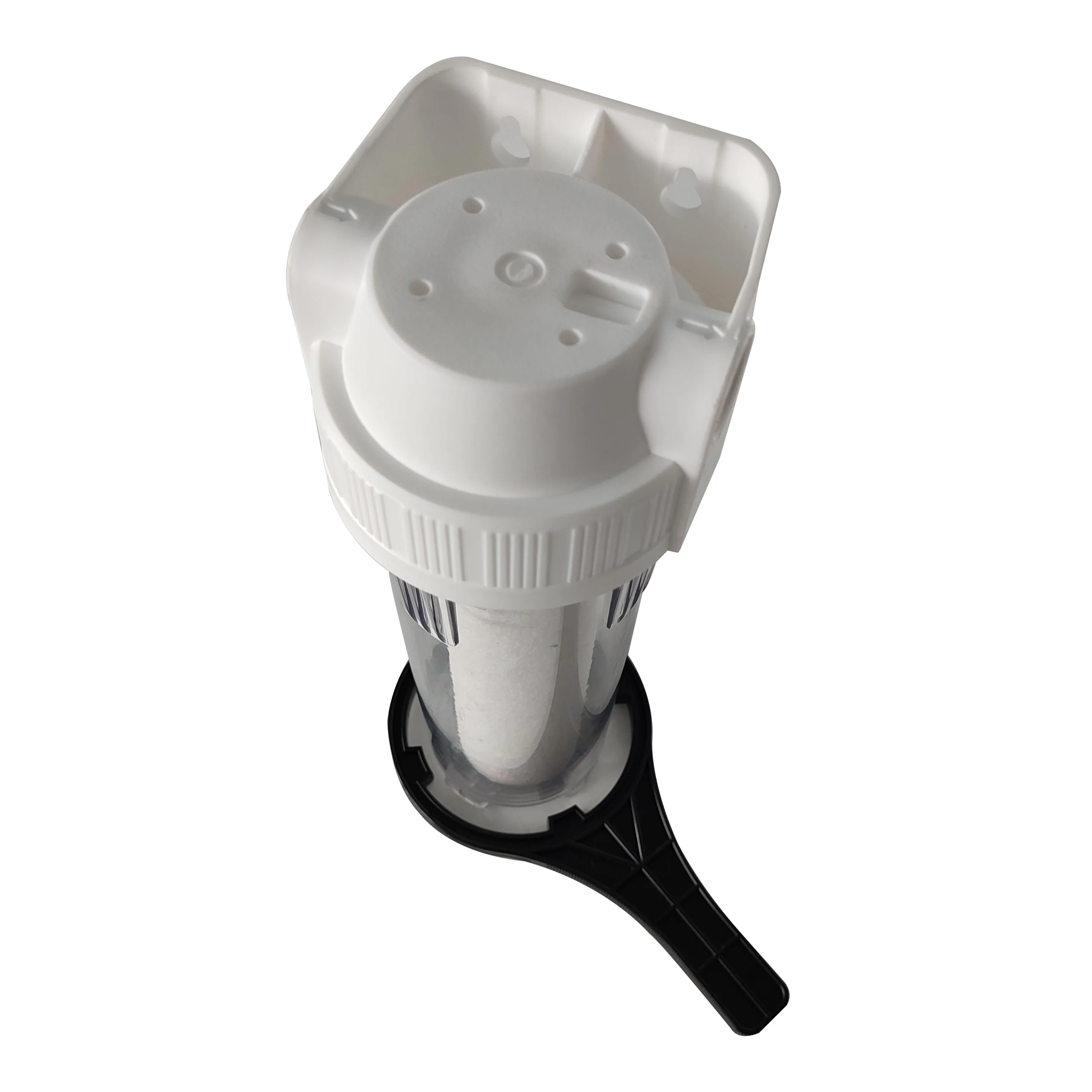 Single-Stage Desktop Transparent Filter for Household Water Purifiers Wall-Mountable Purifier for Hotels Manual Power Source