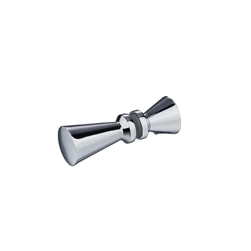 10*20mm Curved Right Angle Stainless Steel Handle 380mm Hole Distance For Shower Room Glass Door Handle