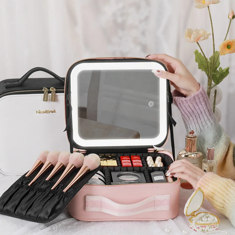 Travel Makeup Storage Bag Custom Logo Portable Organizer Pouch Waterproof Zipper Cosmetic Bags & Cases