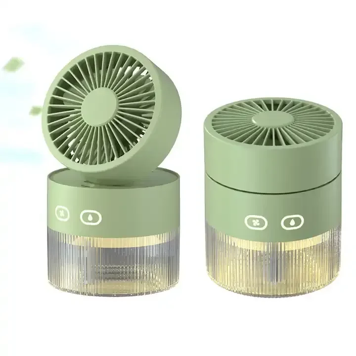 Water cooling fan USB mini turbine foldable cooling air humidification spray fan
