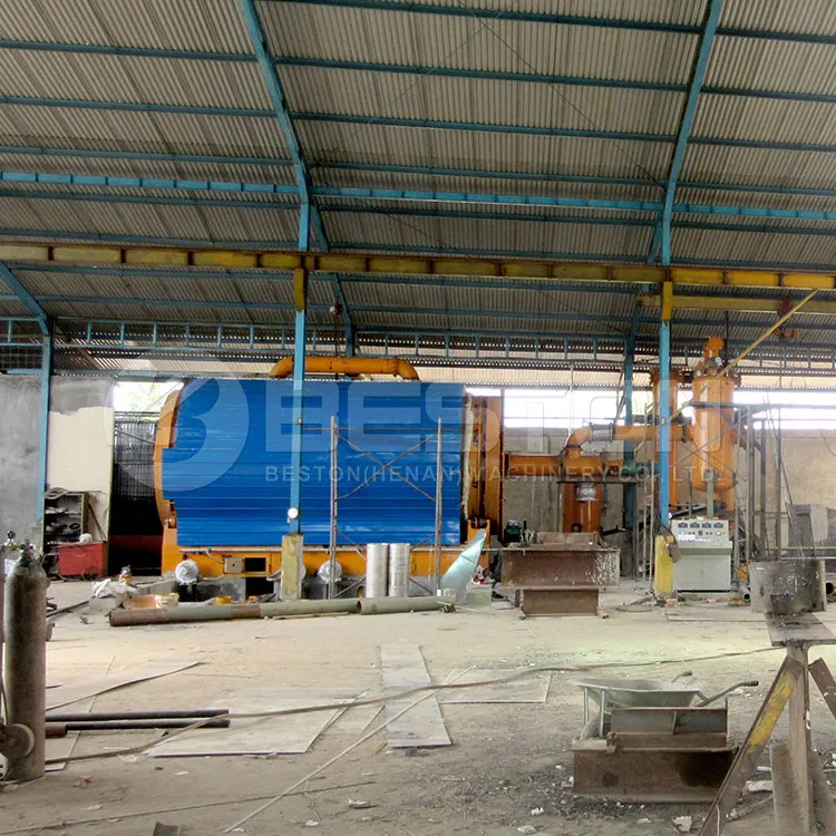 Beston Hot Sales Tyre Recycling Plant Waste Tyre Plastic Pyrolysis Machine With Installation
