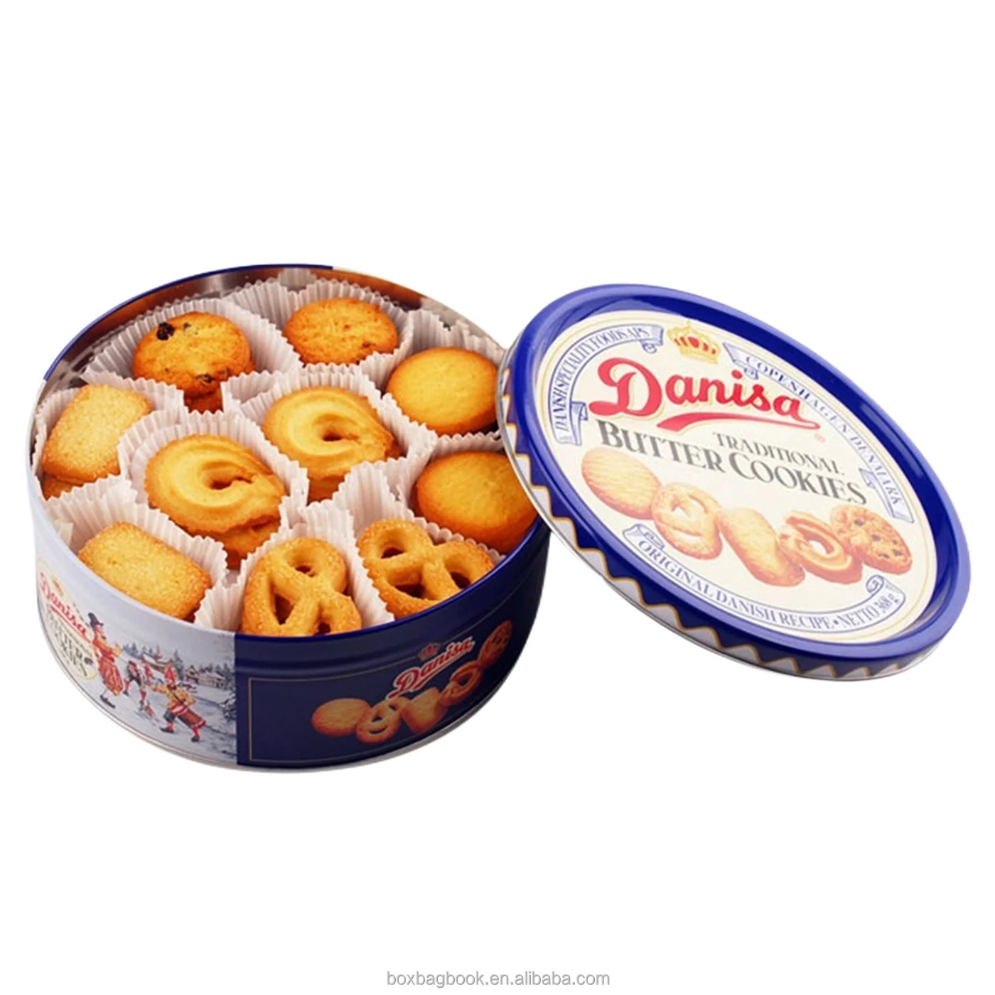 SUNSHINE Cake Cookie Chocolate Mooncake Round Metal Tin Box Foods Storage Sweets Weeding Color Printed Cute Round Tin Boxes