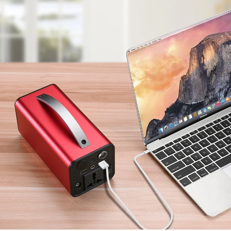 180W Outdoor Solar Generator Lifepo4 Backup Battery Portable Power Station with Car Jump Stater