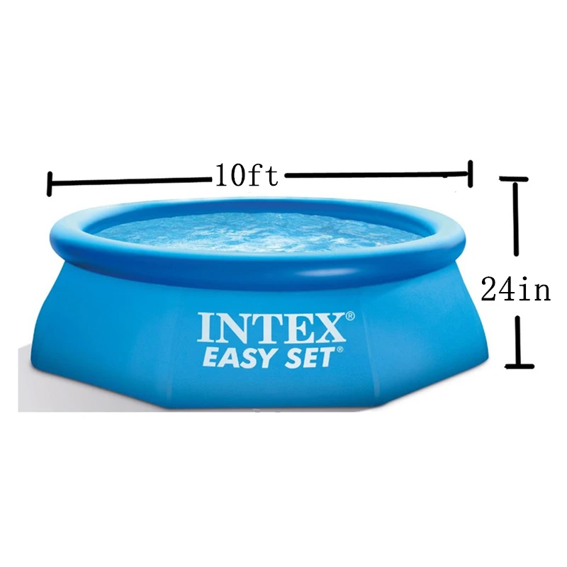 B02 pcp foldable swimming pool accessories Intex 28116 10FT X 24IN easy set pool Inflatable Above Ground Pool cold plunge tub