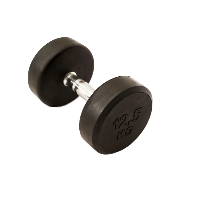 Wholesale round Head Dumbbells 10/15/20 KG Sports Fixed Weight Rubber Coated round Dumbbells