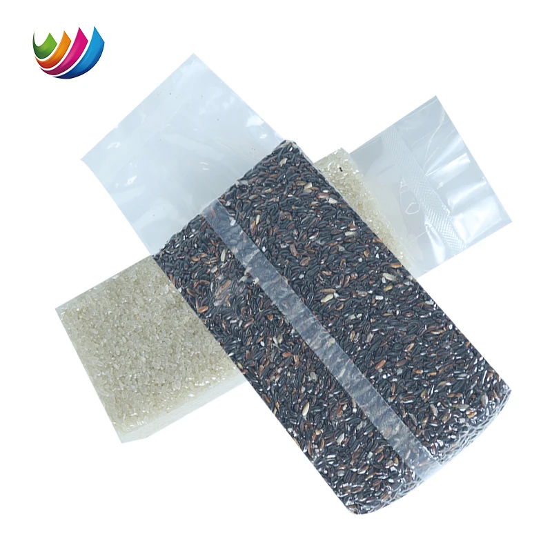 500g 1kg 5kg 10kg Nylon Vacuum Bag Custom Rice Storage Bags Transparent Pe Ny Food Grade Rice Brick Food Vacuum Packaging Bag