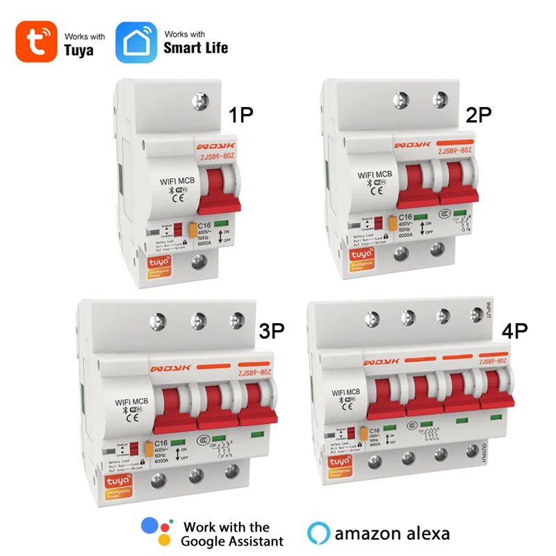 SZMYQ MCB Tuya Smart Home Products Zigbee Remote Power On/Off Miniature Circuit Breakers With Power Meter 1P
