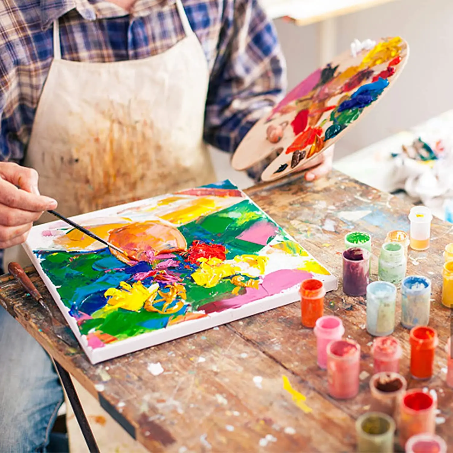 Xinyi Art 2023 Wholesale waterproof art canvas stretched painting stretched canvas