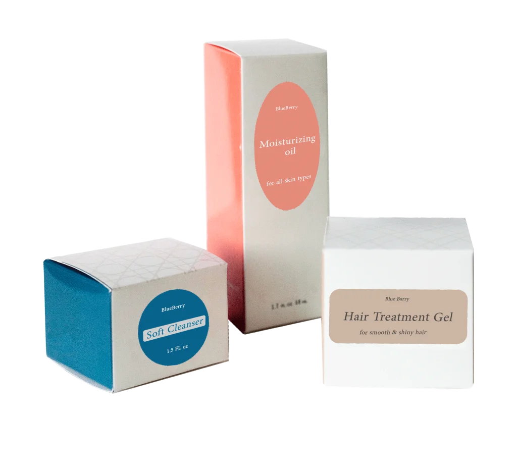 customized logo eco friendly foldable dull polish die cut punching edge round printed mystery packing cosmetic ointment box