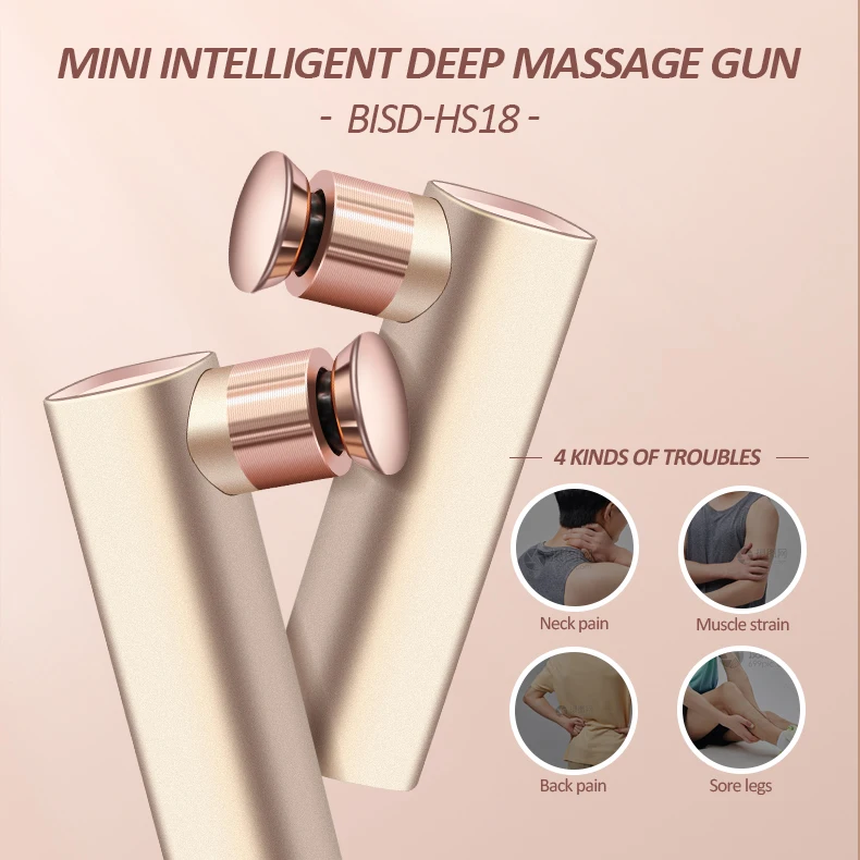 High Quality Vibration Electric Waterproof Upgrade Mini Massage Gun Product Deep Tissue Percussion Body Muscle Massagers Gun