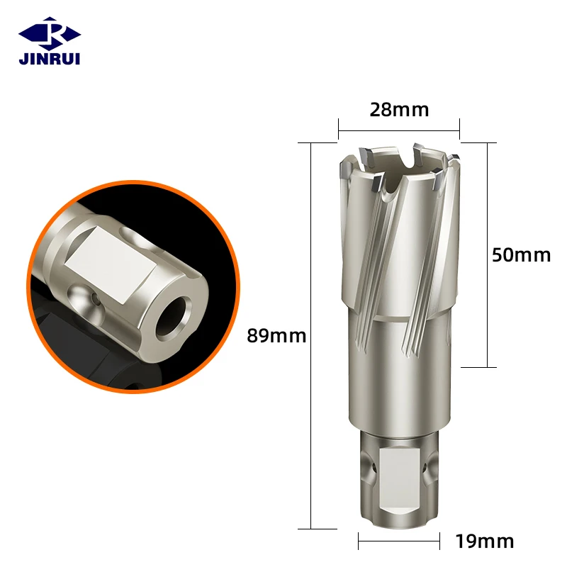 JR HSS Annular Cutter Broach Cutter Broaching Slugger Magnetic Drill Bit for Magnetic Base Drill Machine Accurate Cutting