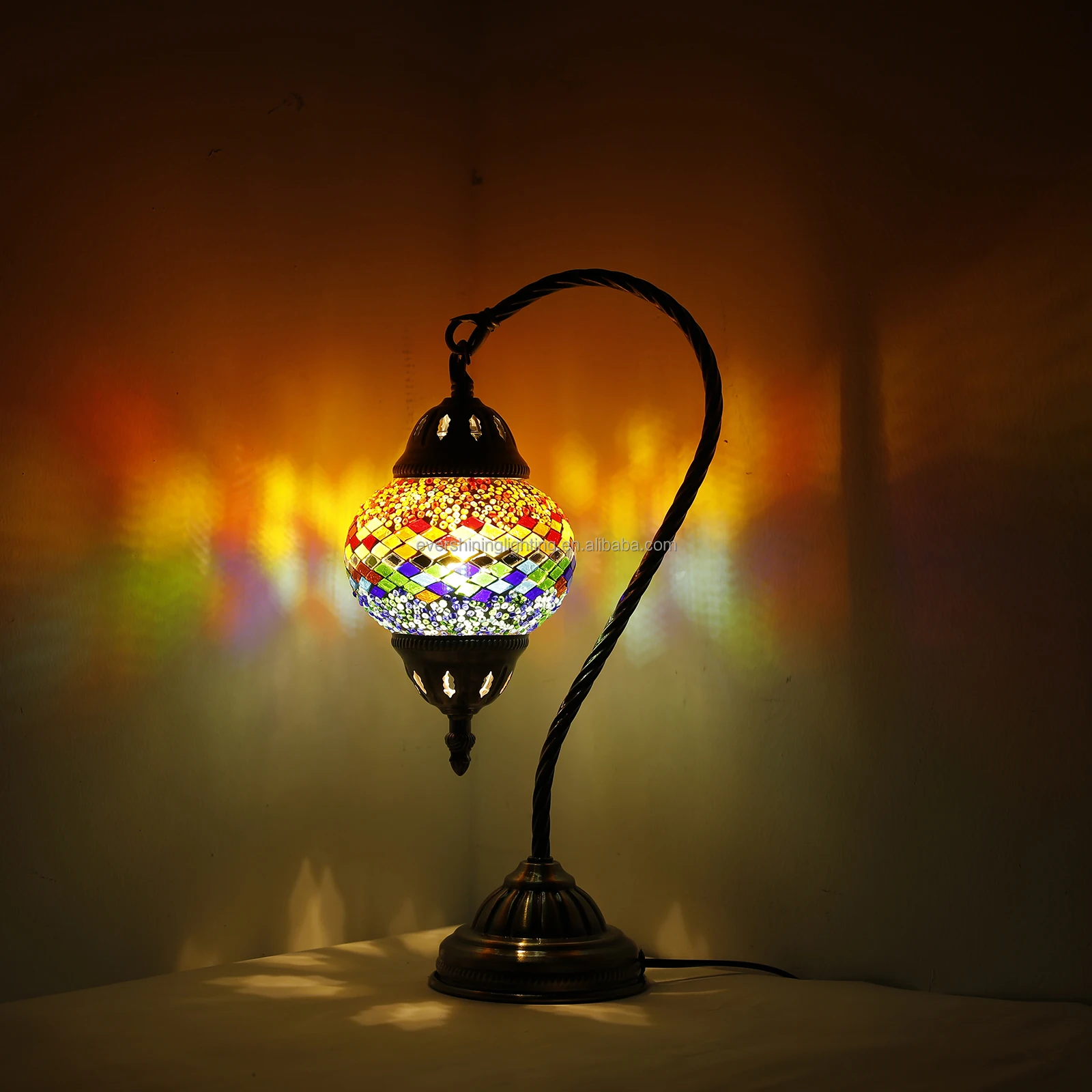 Marrakech Glass Handmade DIY Turkish Swan Mosaic Lamp Craft Kits