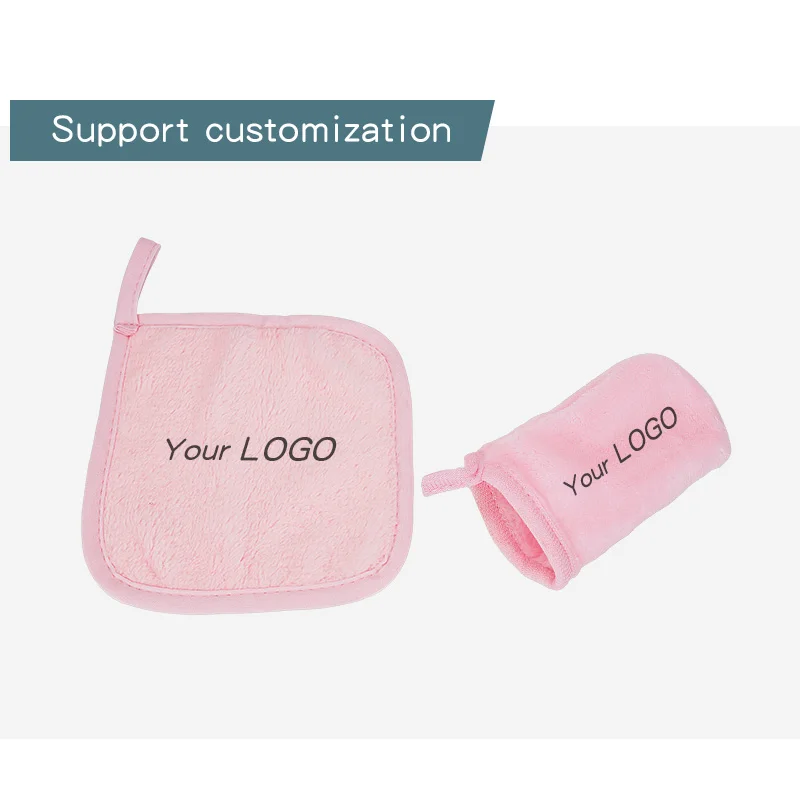 Soft Face Mitten Reusable Makeup Remover Facial Mitt Gloves Microfiber Body Wash Bath Spa Cloth