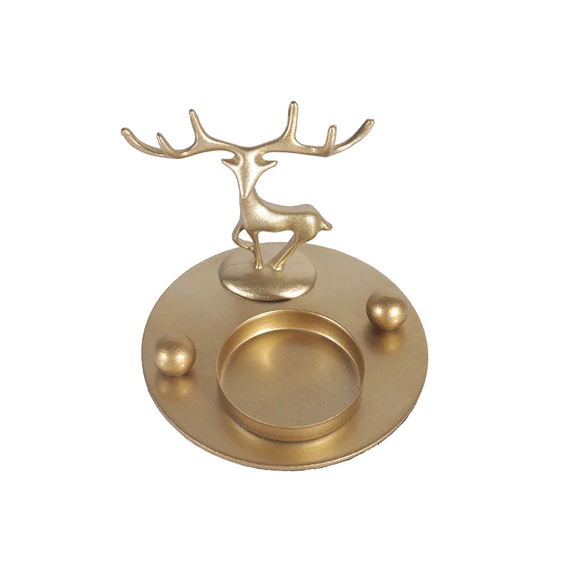 
Metal Candle Holder Tea Cup Candle Stick Holders Gold Candle Tray Candlestick Lanterns Home Decor Candlelight Dinner Wedding 