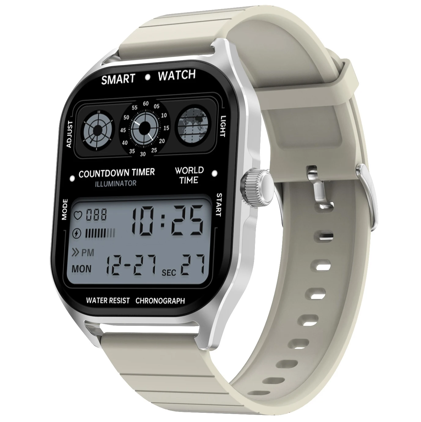 VALDUS Compass SOS AMOLED Large Screen 2.04 Inch Smartwatch IP68 GPS Sports Tracks Ovulation Period Smart Watch DT99