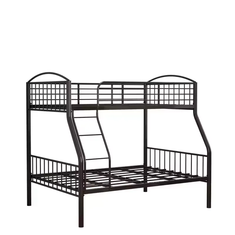 Twin Over Full Metal Bunk Bed Metal Structure Bed frame with Safety Guardrails and ladders Bunk beds