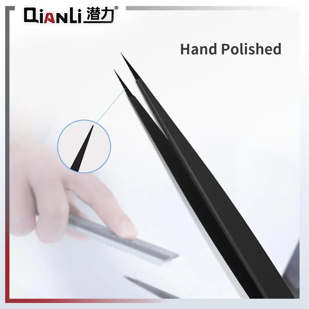 Пинцет QianLi Tools iNeeZy ручная полировка Немагнитный 0 08 мм-0 10 мм высокоточный из