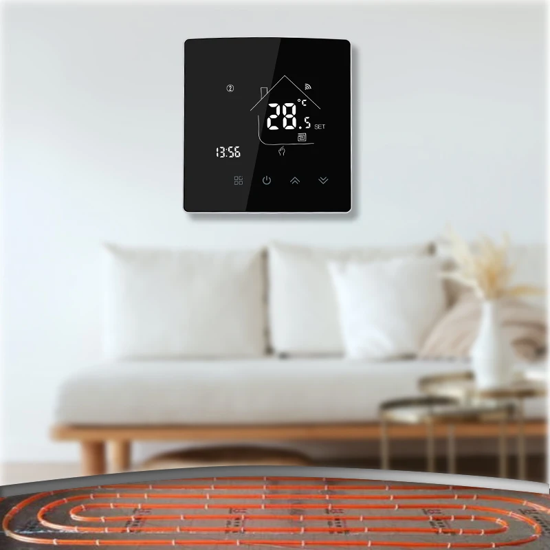 Bandary Electric Underfloor Heating Wireless Room Digital Thermostat Wifi Work with Alexa, Google Home