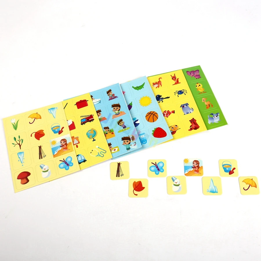 Punchboard Paper Token for Board Game Accessories Cognition Paper Cards Top Quality