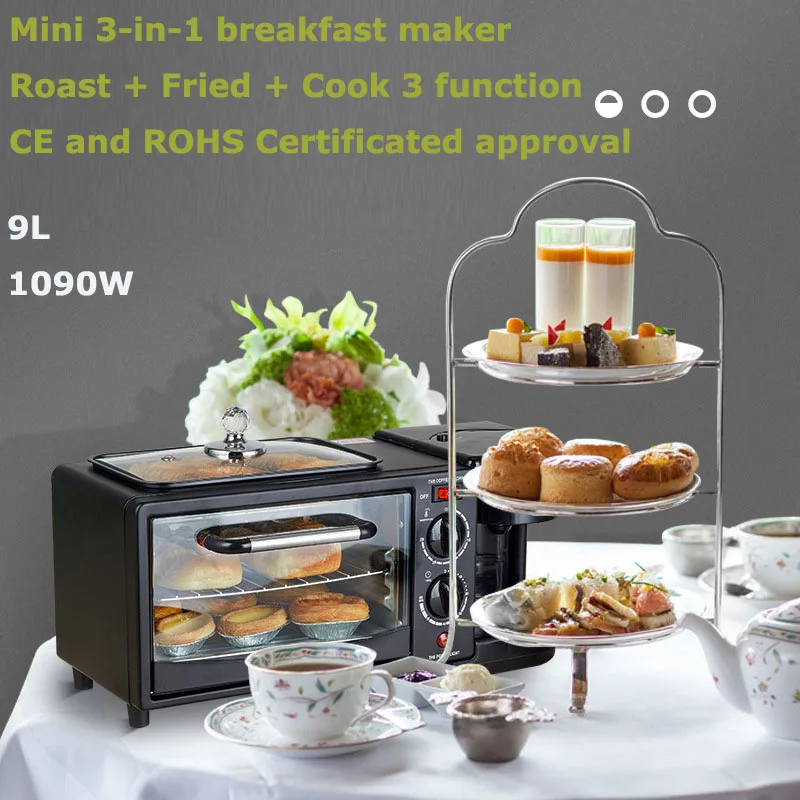 pan electric 3 in 1 breakfast makers machine for household