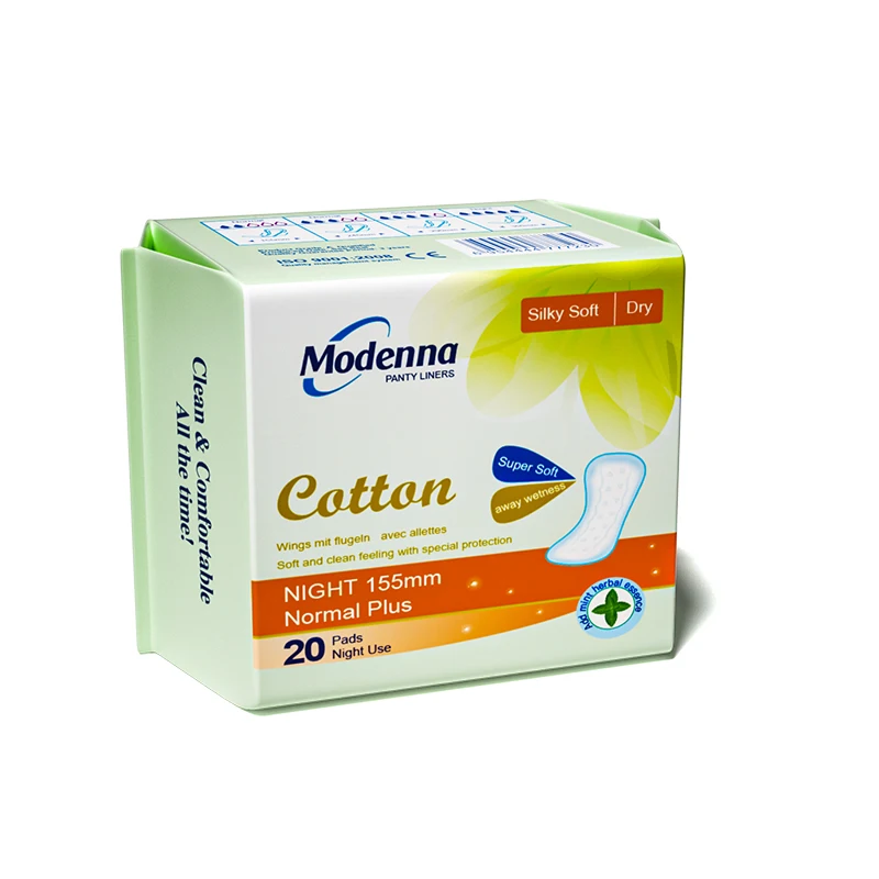 Verifiied factory OEM sanitary napkin sanitary gasket herbal panty liners feminine gaskets mini pad for women