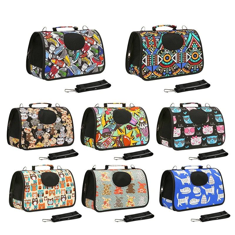 Portable Pet Satchel Airline approved Pet Dog Bag Portable small pet tote bag Folding satchel