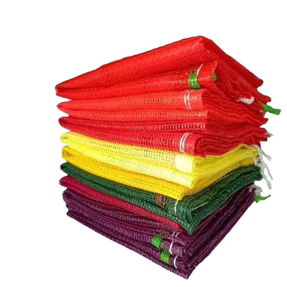 Пустой полипропиленовый трубчатый сетчатый мешок для упаковки 20 кг 30 кг 50 кг картофельный чеснок апельсиновый лук маниока дрова раки круглый сетчатый мешок