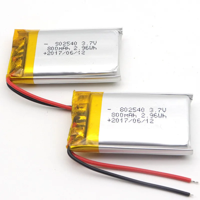 3 7 v батарея DTP802540 800mAh li ion литиевая производитель