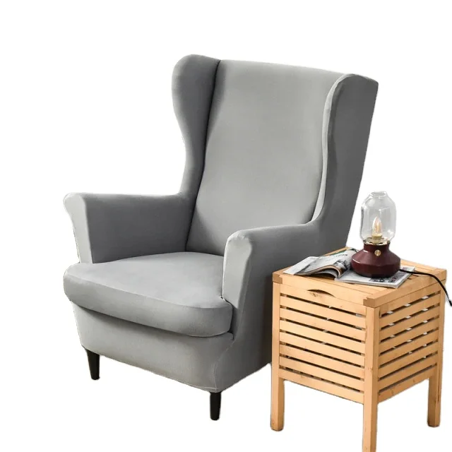 Armrest Chair Cover Wings Back Sloping Chair Cover King Back Chair Cover High Back Stretch For Banquet Hotel Dining Fitness Room