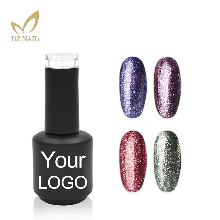 free sample multi color glitter varnish 12ml 15ml no odor GMP ISO platinum gel polish made in DZ China