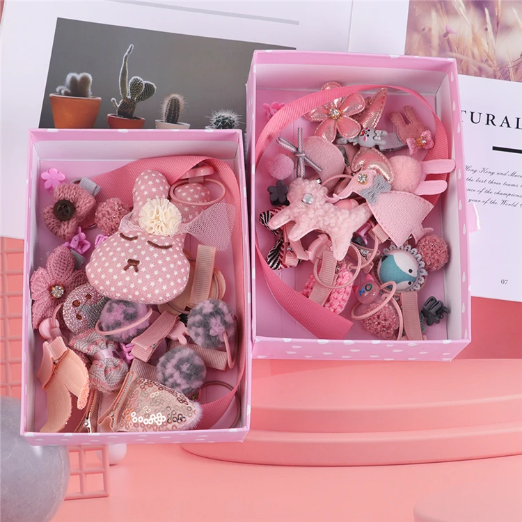 Креативная модная Милая заколка для волос Yifan для маленьких девочек заколка для волос аксессуары для платья Розовые Детские аксессуары для волос подарочный набор