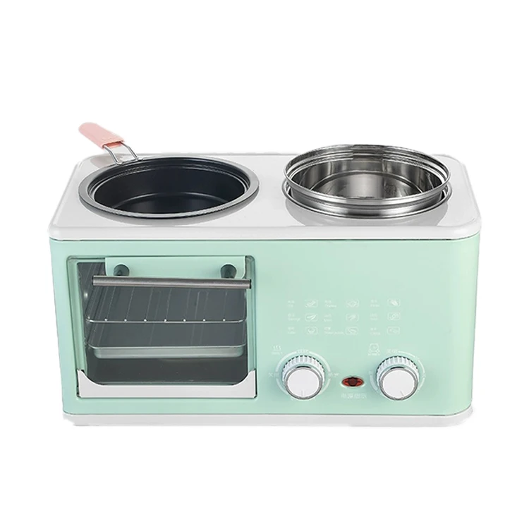 Multifunctional 3 in 1 breakfast maker 5 in 1 toast oven steaming and baking in one pan