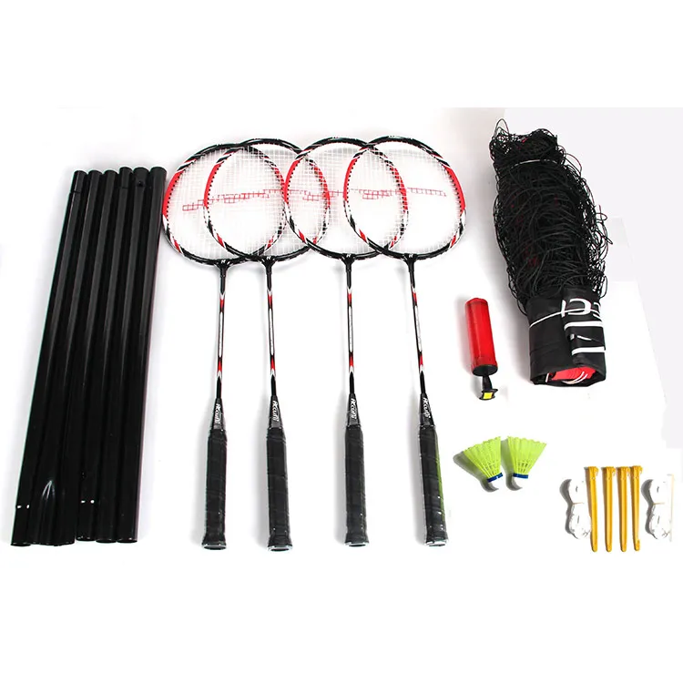 Wholesale Customized Logo Training Lightweight 4-Player Badminton Racket For Sports Training Indoor Outdoor