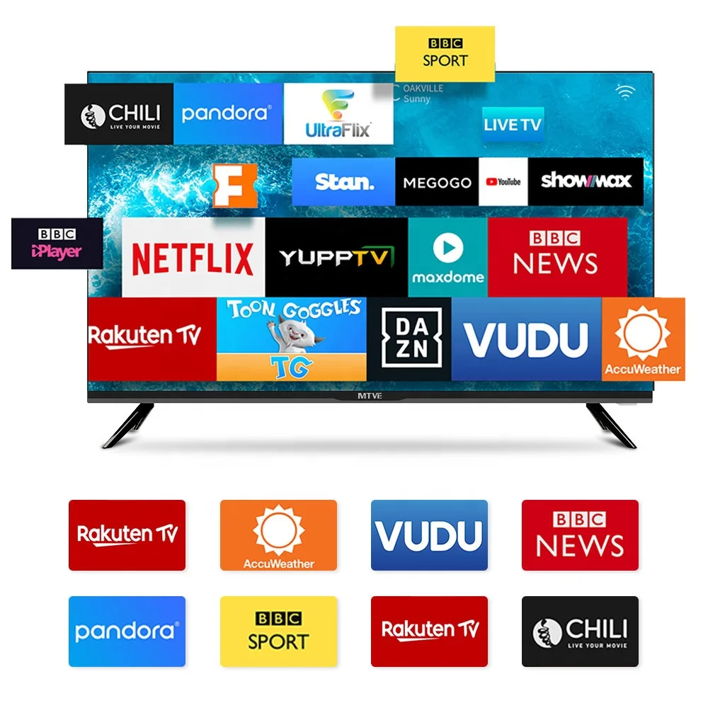 LED-телевизор 32/43/50/55/60/65/70/75/80/85 100 дюймов Android Wi-Fi 4k UHD