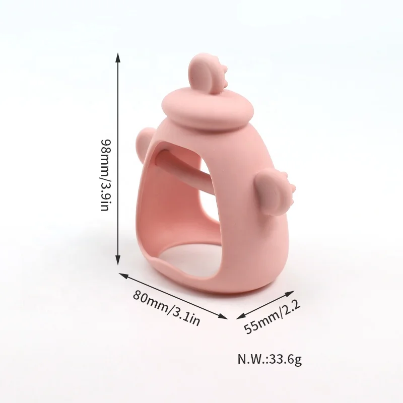 Baby Rattle Crochet Toys Teething Baby Rattles And Teethers Toy Food Grade Silicone Baby Teether