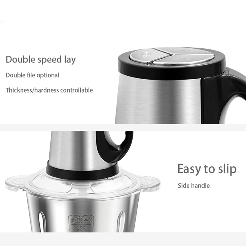 hot sale 2L 3L 5L factory price stainless steel fufu yam pounding machine big meat grinder electric yam pounder meat chopper
