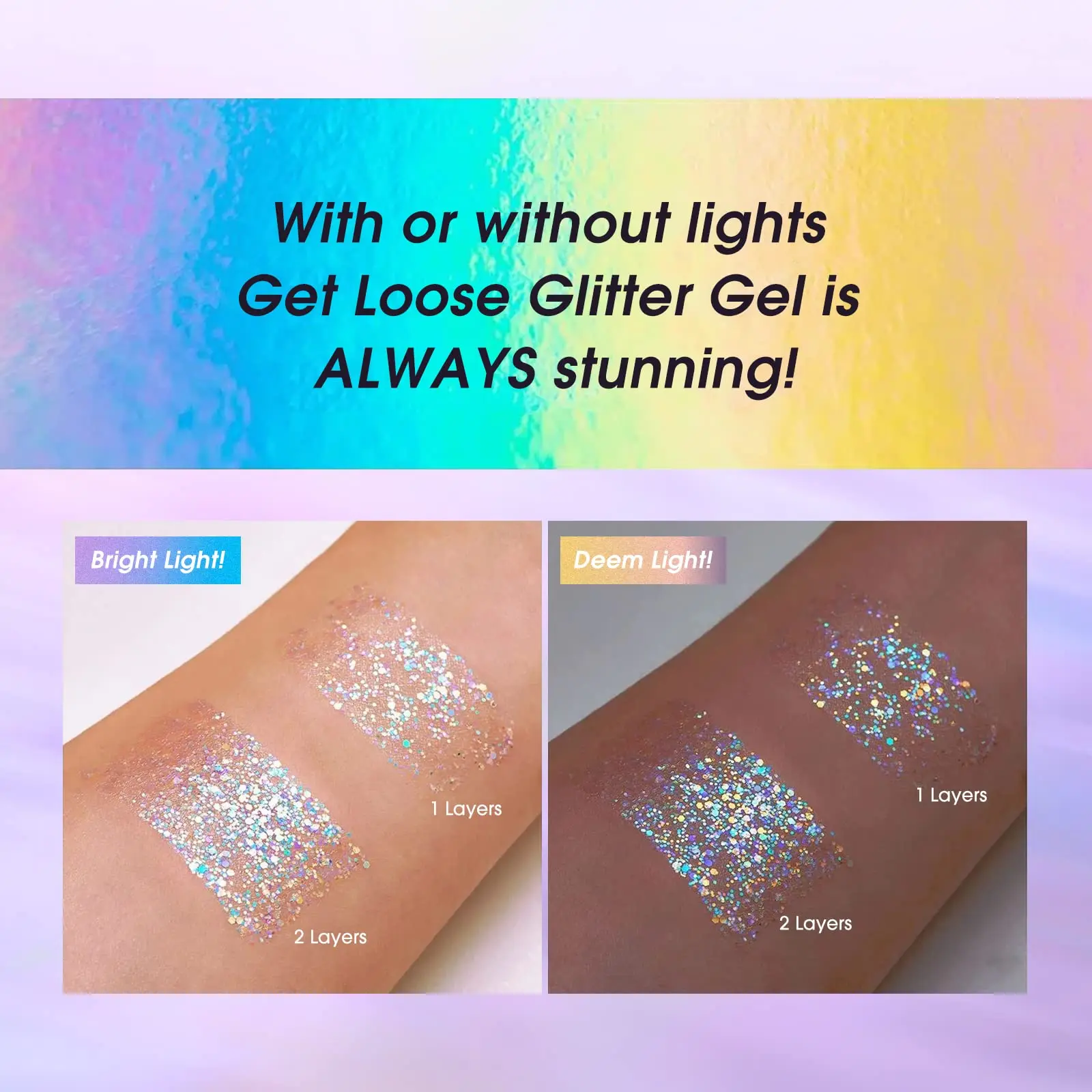 Private Label Festival Holographic Sparkle Fine Temporary Tinsel Glitter Color Gel 1kg PET Ingredients for Face Body Makeup OEM