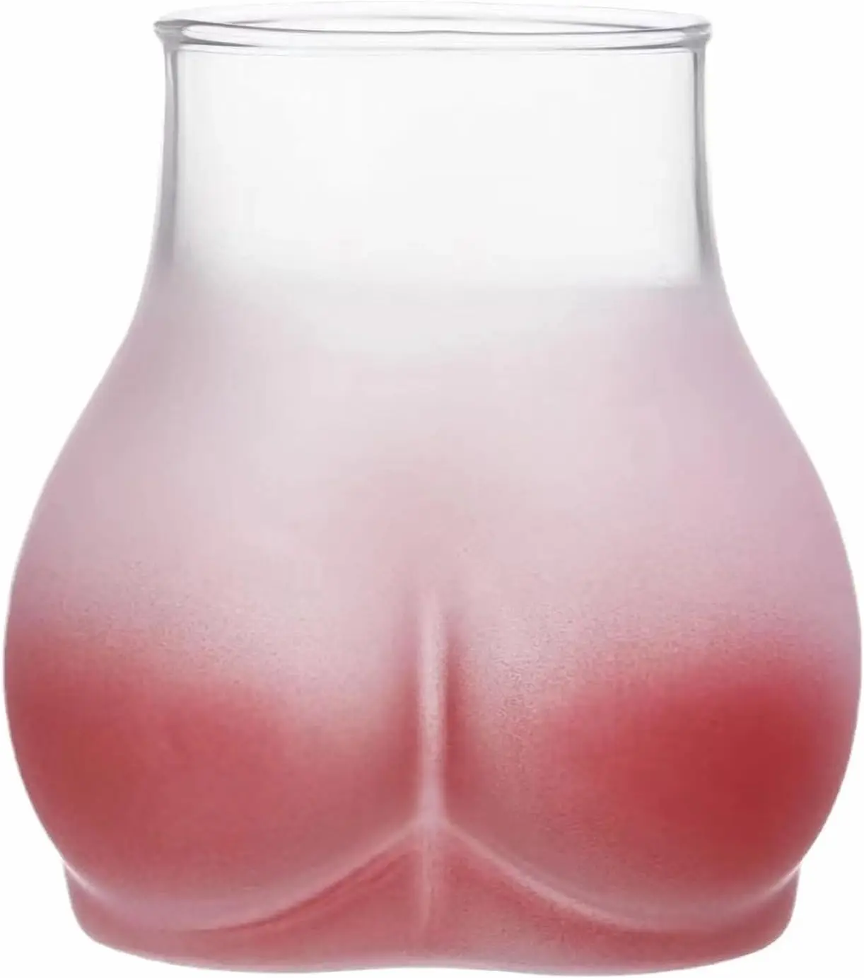 Creative and funny gift pink butt cup cute peach butt water glass cup